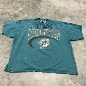 Vintage Miami Dolphins THRASH NFL Game Day The Edge Shirt Size XL 1998